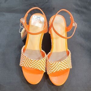 BRAND NEW NAUTICA OPEN TOE HIGH HEEL WEDGE SANDAL S2